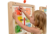Sieninė edukacinė lenta MASTERKIDZ Mokymasis atidaryti ir uždaryti užraktus