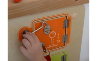 MASTERKIDZ Nauka Otwierania i Zamykania Zamków Ścienna Tablica Manipulacyjna