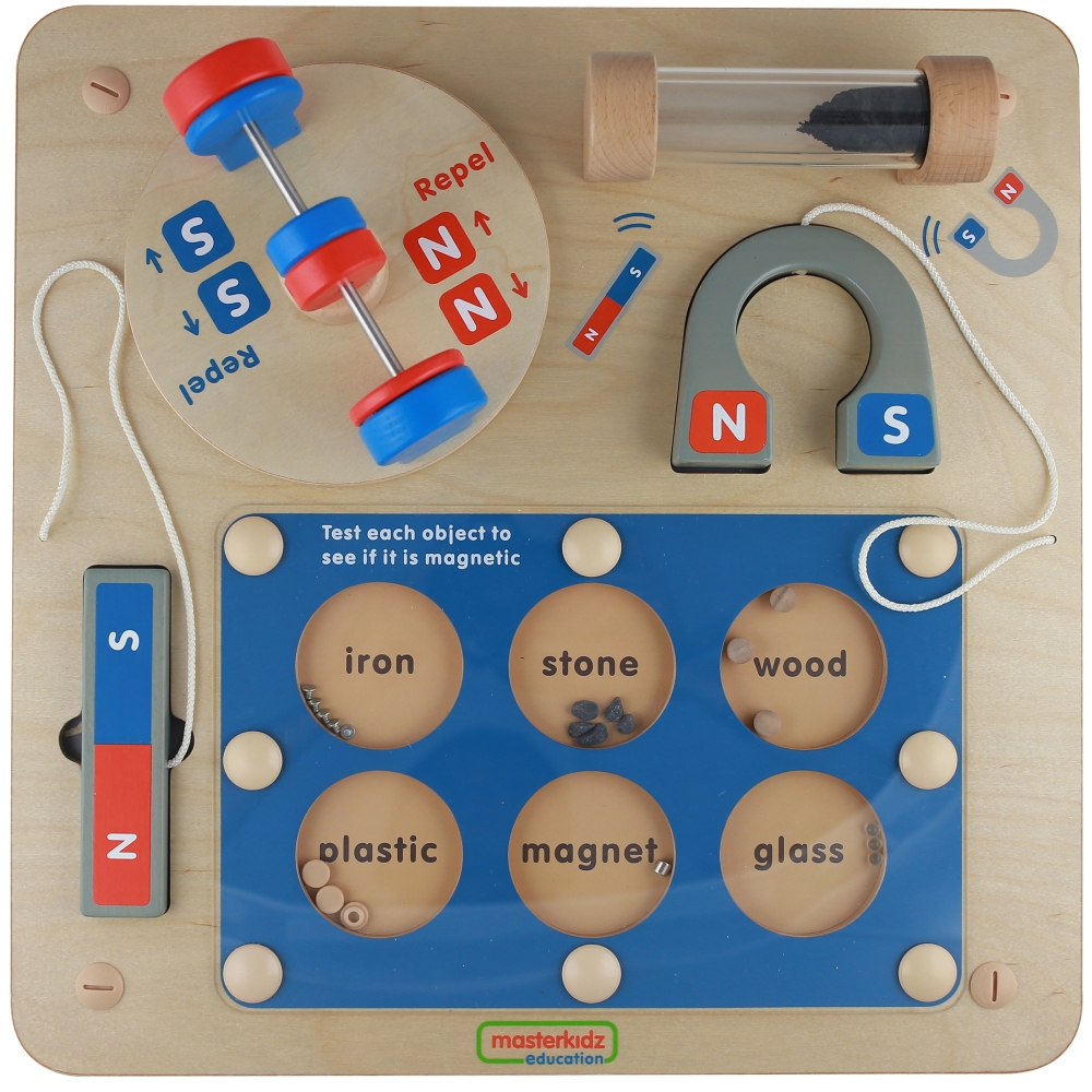 Magnetinės traukos mokslas - Flex Montessori mokomoji sieninė lenta MASTERKIDZ