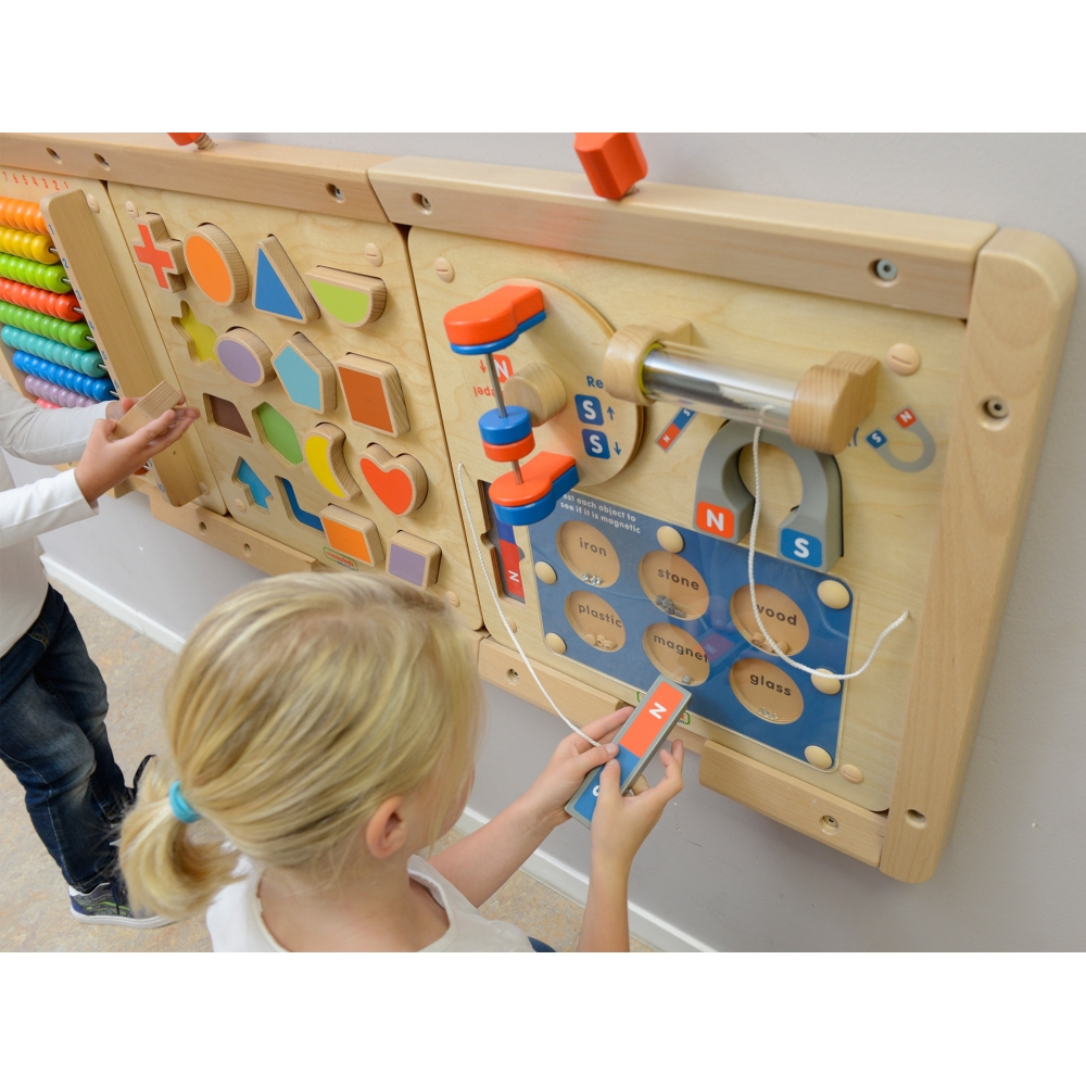 Magnetinės traukos mokslas - Flex Montessori mokomoji sieninė lenta MASTERKIDZ