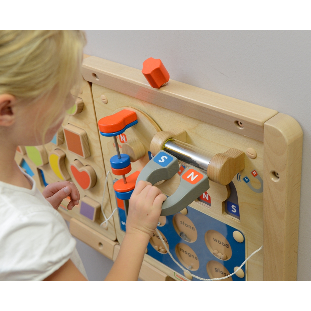 Magnetinės traukos mokslas - Flex Montessori mokomoji sieninė lenta MASTERKIDZ