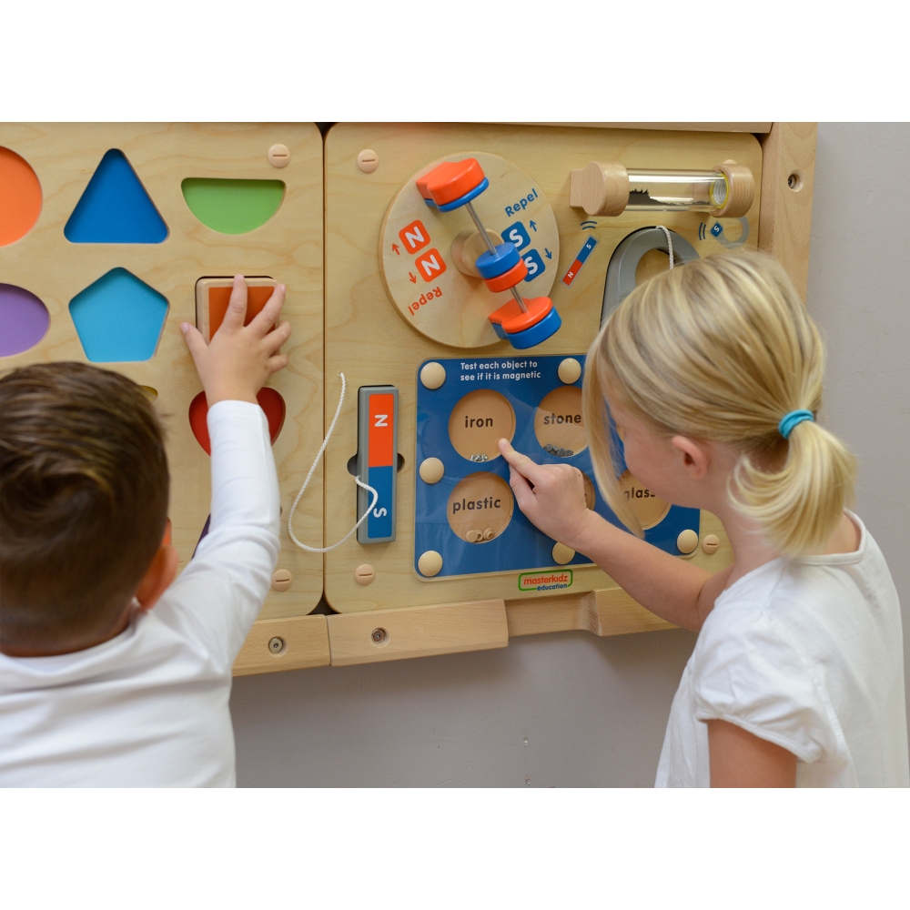 Magnetinės traukos mokslas - Flex Montessori mokomoji sieninė lenta MASTERKIDZ