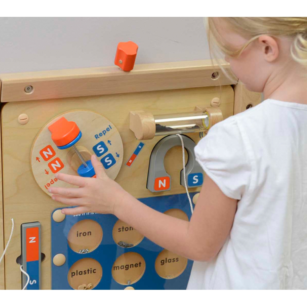Magnetinės traukos mokslas - Flex Montessori mokomoji sieninė lenta MASTERKIDZ