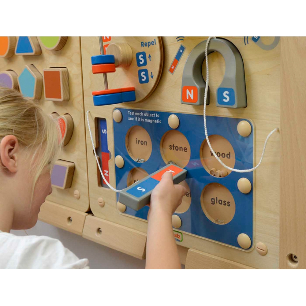 Magnetinės traukos mokslas - Flex Montessori mokomoji sieninė lenta MASTERKIDZ