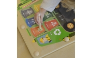 MASTERKIDZ Tablica Magnetyczna Segregowanie Odpadów Ciężarówka do Recyklingu Montessori