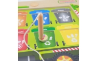 Atliekų rūšiavimo magnetinė lenta MASTERKIDZ Montessori perdirbimo sunkvežimis-Žaislai, Lavinamieji žaislai, Veiklos centrai-e-v