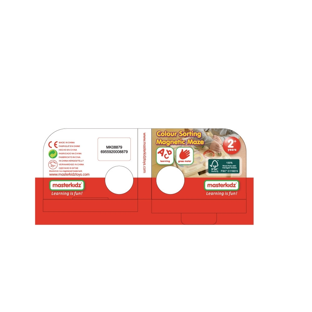 Magnetinis spalvų rūšiuoklis labirintas MASTERKIDZ EDU-Žaislai, Lavinamieji žaislai, Veiklos centrai-e-vaikas