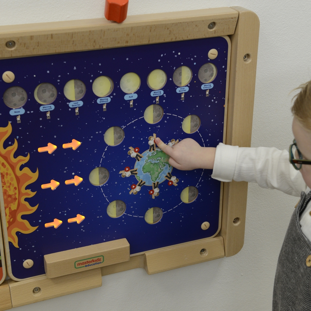 Mėnulio fazių edukacinė lenta MASTERKIDZ Montessori