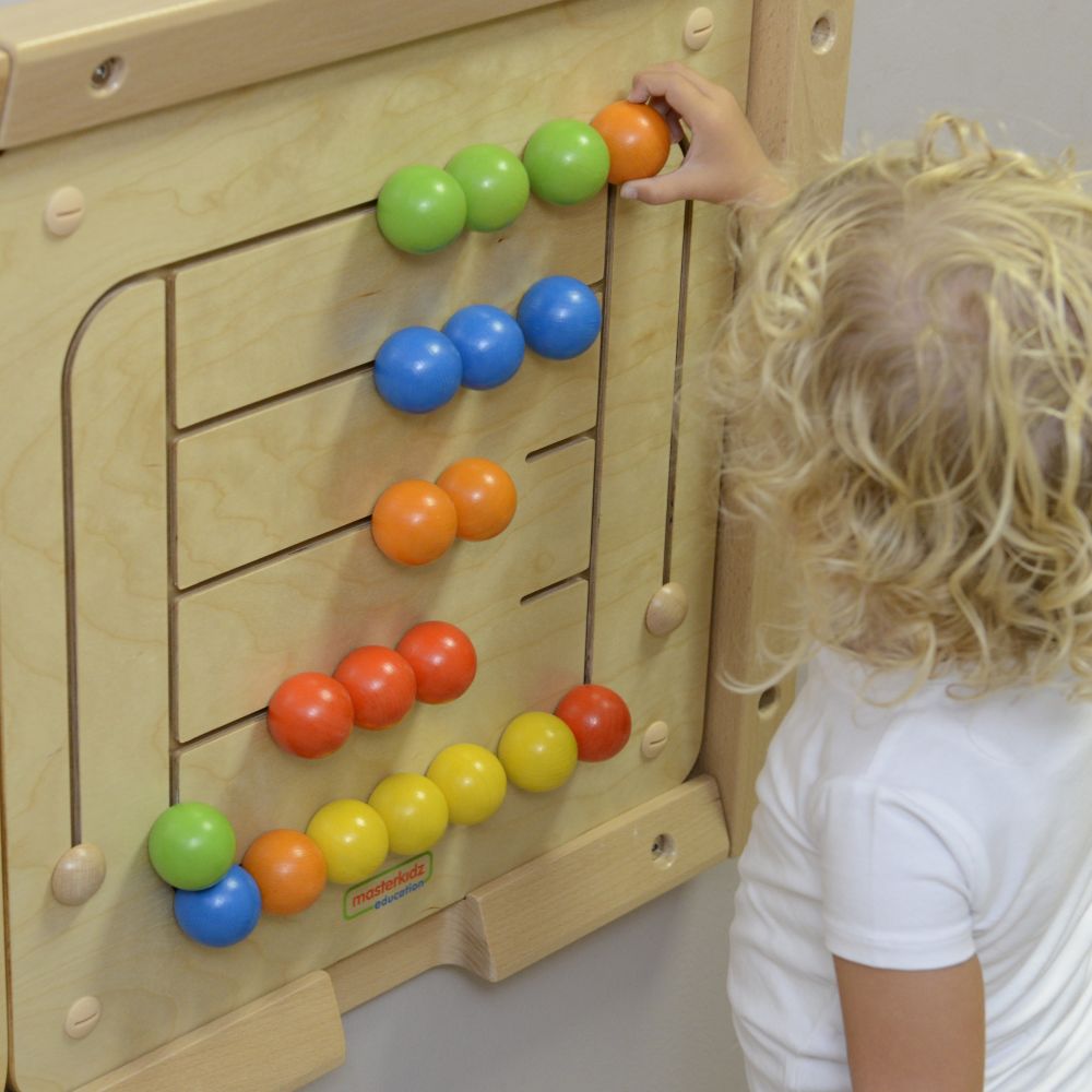 Edukacinė sieninė lenta Karoliukų labirintas MASTERKIDZ Montessori-Žaislai, Lavinamieji žaislai, Veiklos centrai-e-vaikas