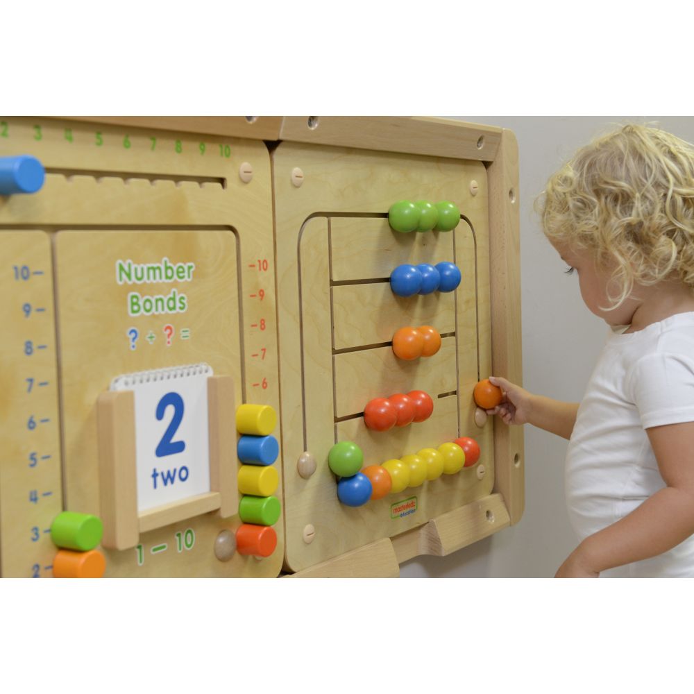 Edukacinė sieninė lenta Karoliukų labirintas MASTERKIDZ Montessori-Žaislai, Lavinamieji žaislai, Veiklos centrai-e-vaikas