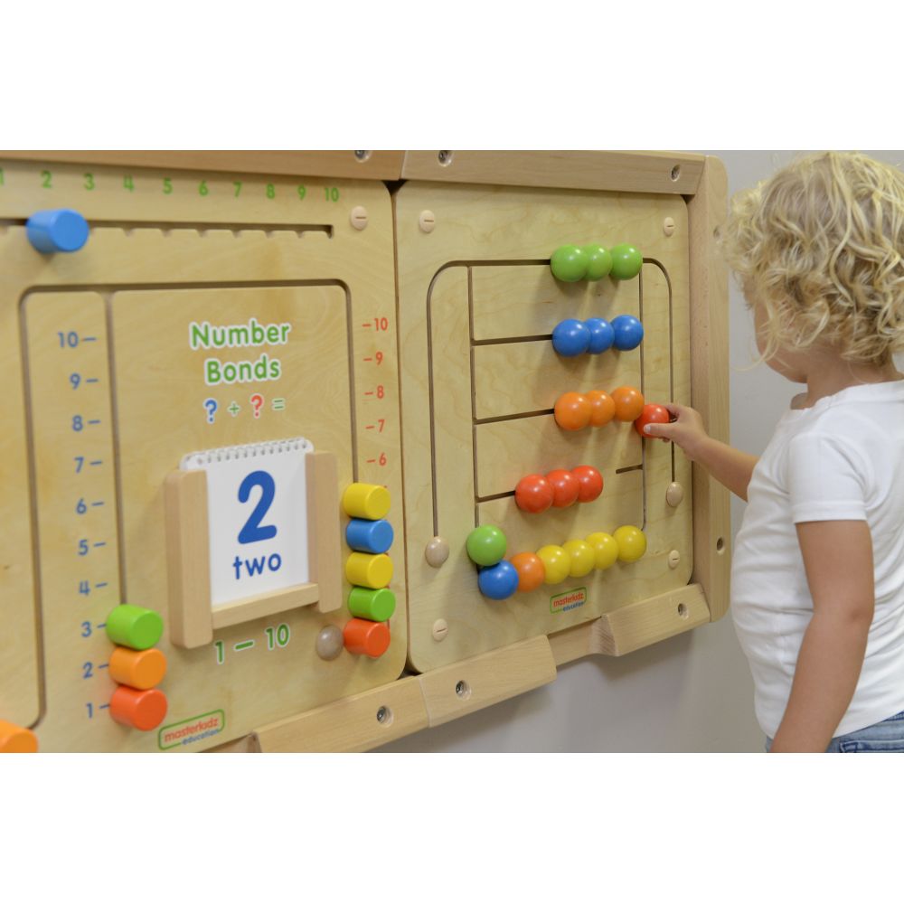 Edukacinė sieninė lenta Karoliukų labirintas MASTERKIDZ Montessori-Žaislai, Lavinamieji žaislai, Veiklos centrai-e-vaikas