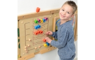 Mokomoji sieninė lenta MASTERKIDZ Spalvoti vikšrai mokosi skaičių ir kiekybės Montessori