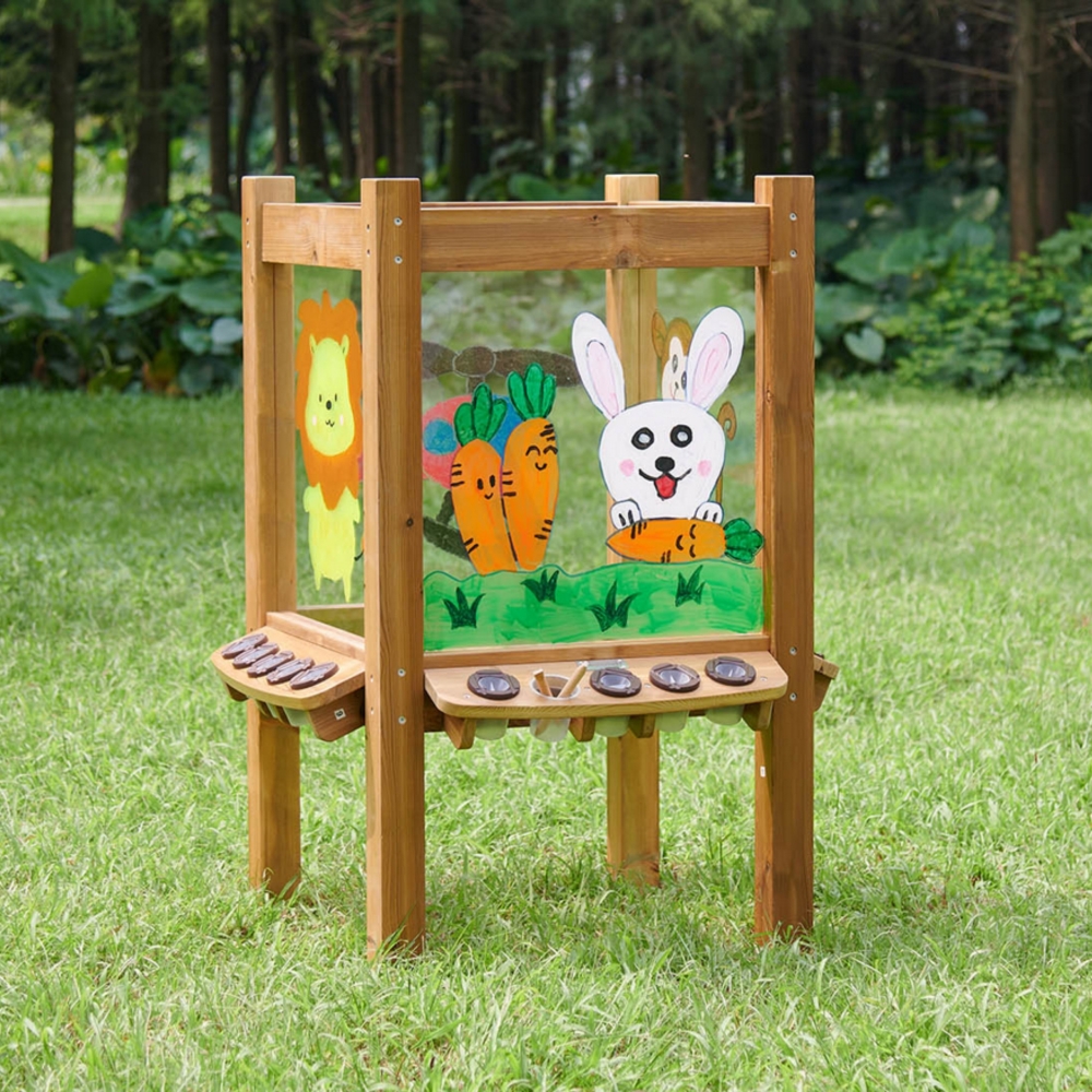 Skaidri akrilo tapybos lenta MASTERKIDZ 4-pusės + puodeliai-Žaislai, Lavinamieji žaislai, Veiklos centrai-e-vaikas