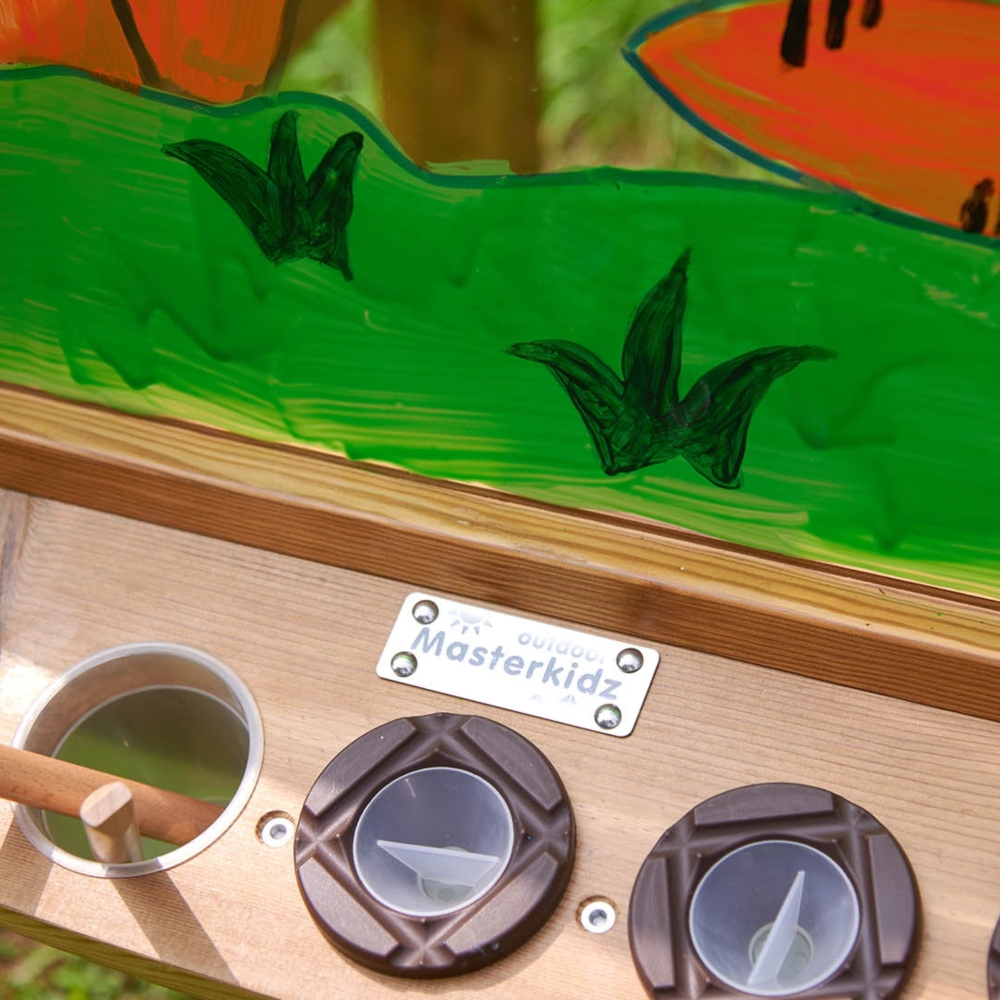 Skaidri akrilo tapybos lenta MASTERKIDZ 4-pusės + puodeliai-Žaislai, Lavinamieji žaislai, Veiklos centrai-e-vaikas