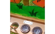 Skaidri akrilo tapybos lenta MASTERKIDZ 4-pusės + puodeliai-Žaislai, Lavinamieji žaislai, Veiklos centrai-e-vaikas