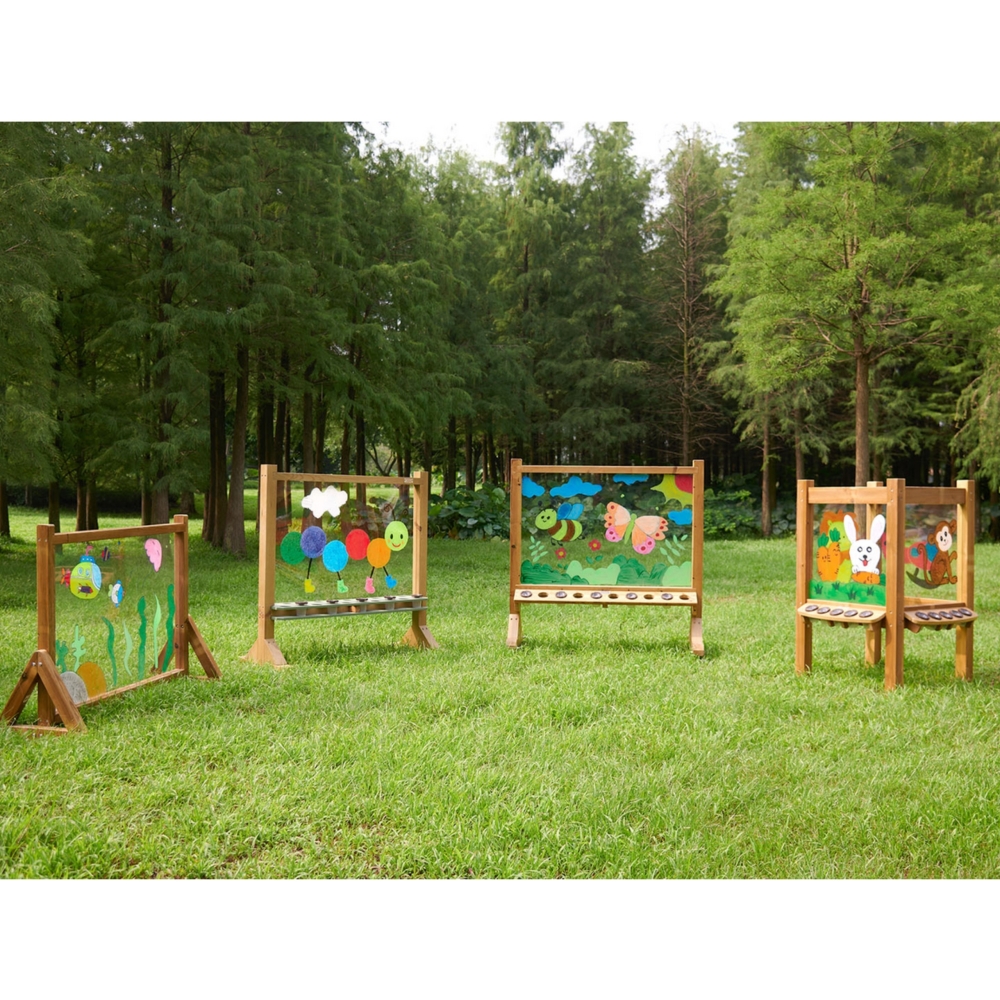 Skaidri akrilo tapybos lenta MASTERKIDZ 4-pusės + puodeliai-Žaislai, Lavinamieji žaislai, Veiklos centrai-e-vaikas