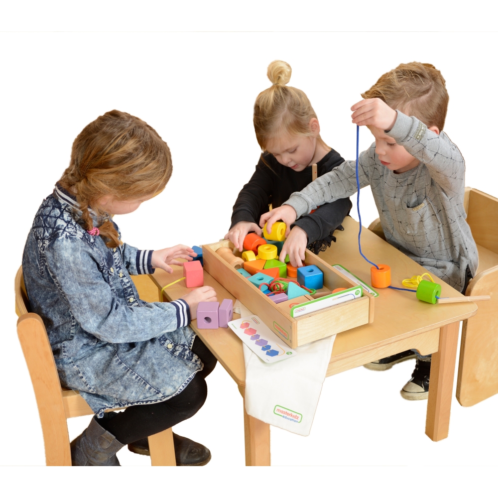 Medinis žaidimas su raišteliais MASTERKIDZ didelis Montessori-Žaislai, Lavinamieji žaislai, Veiklos centrai-e-vaikas