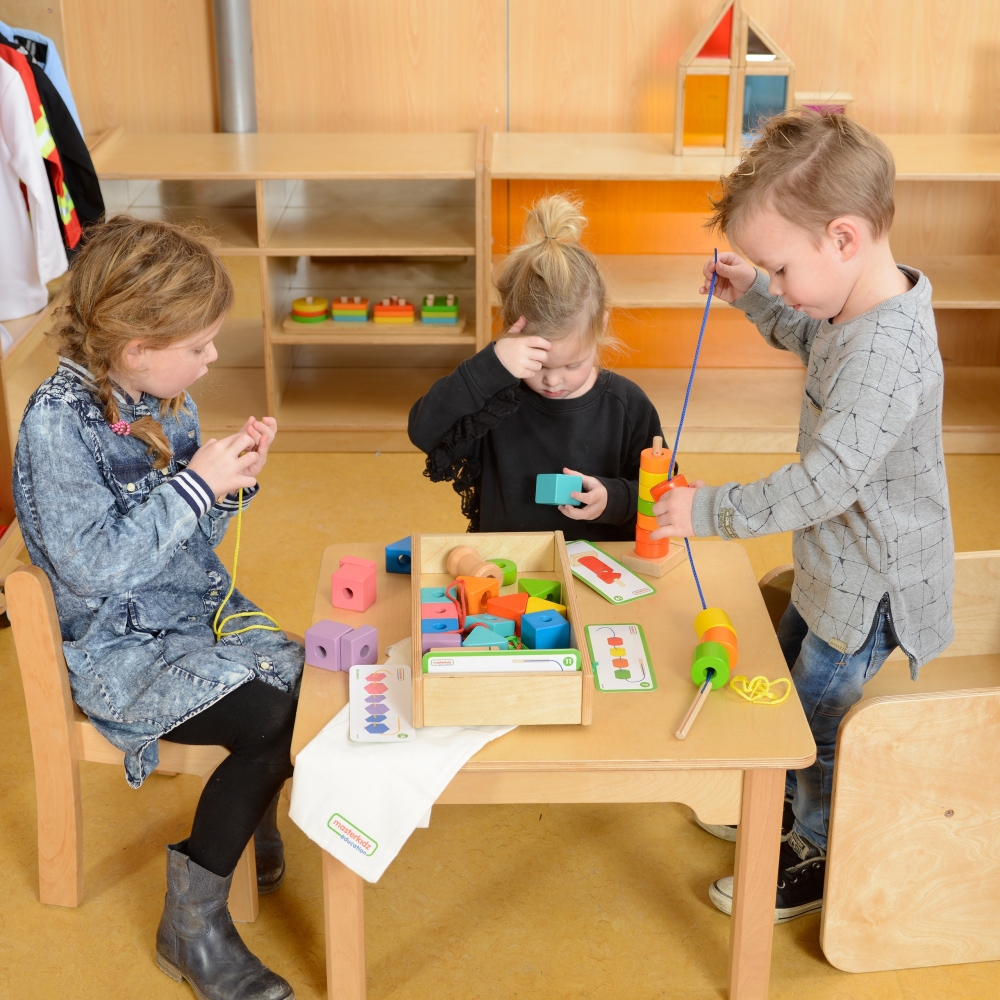 Medinis žaidimas su raišteliais MASTERKIDZ didelis Montessori-Žaislai, Lavinamieji žaislai, Veiklos centrai-e-vaikas