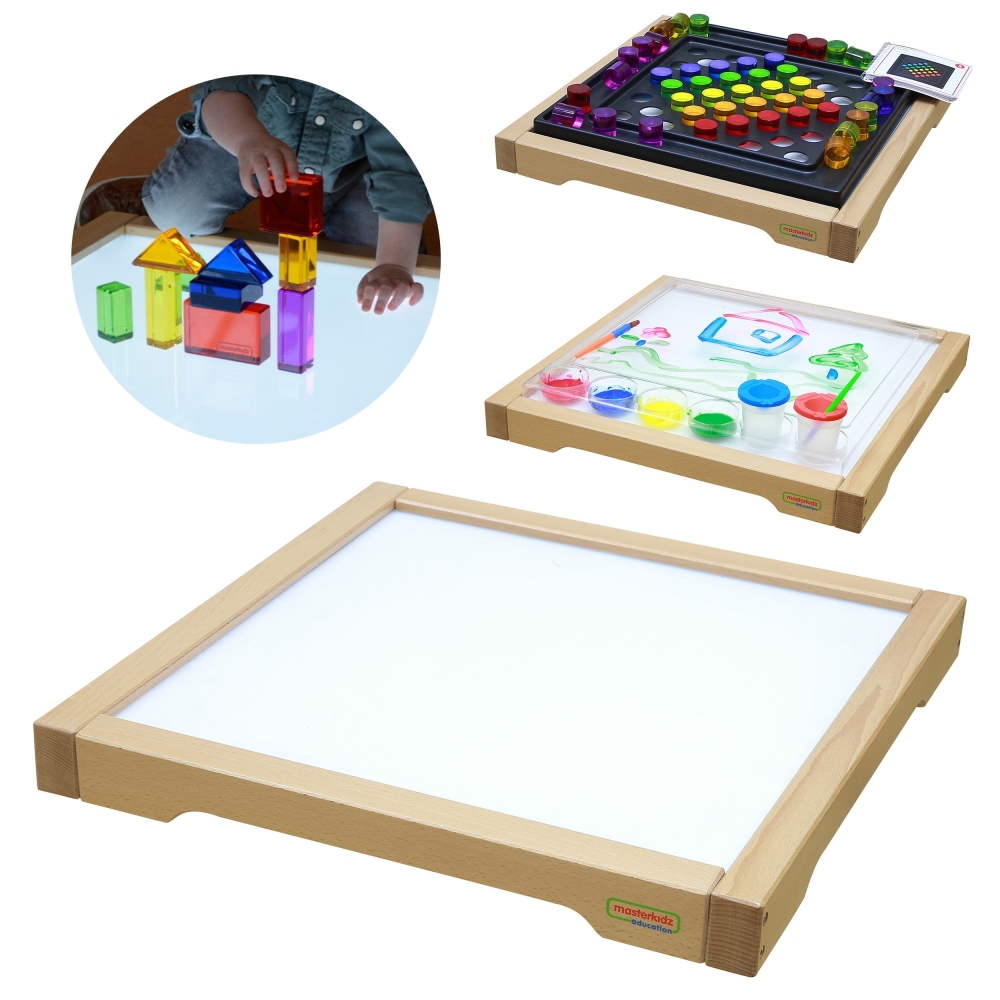 Panelinė LED sensorinė dėžutė MASTERKIDZ-Žaislai, Lavinamieji žaislai, Veiklos centrai-e-vaikas