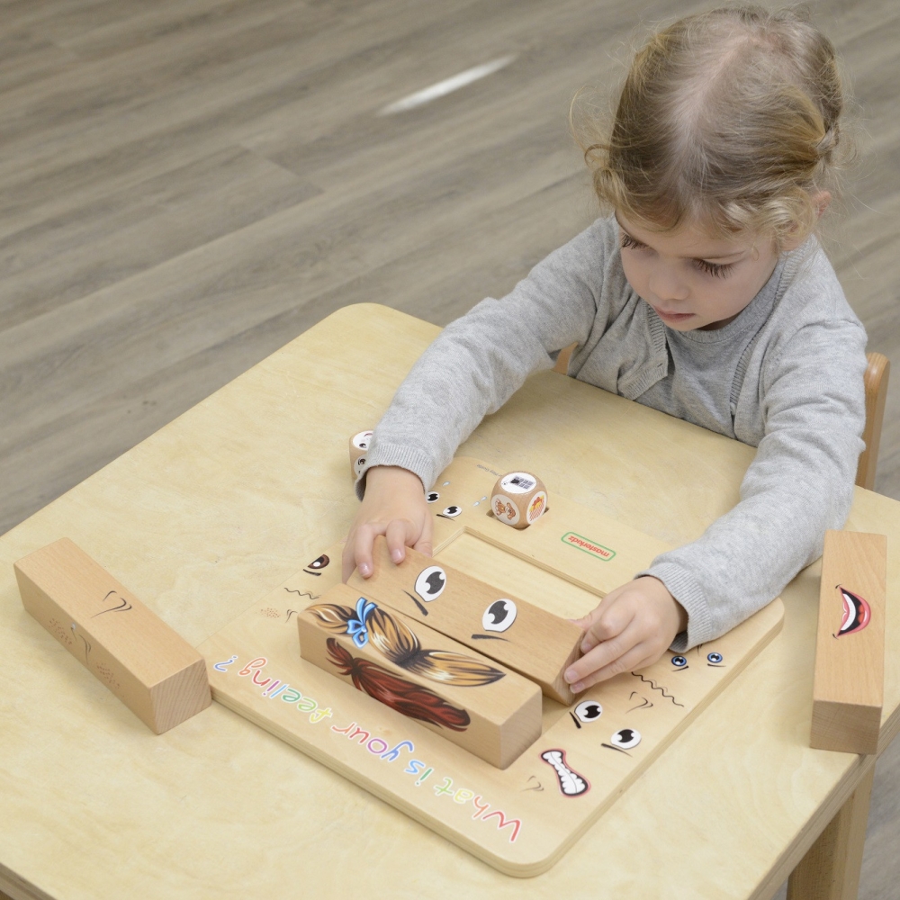 Mokymosi emocijų MASTERKIDZ Montessori medinis žaidimas-Žaislai, Lavinamieji žaislai, Veiklos centrai-e-vaikas