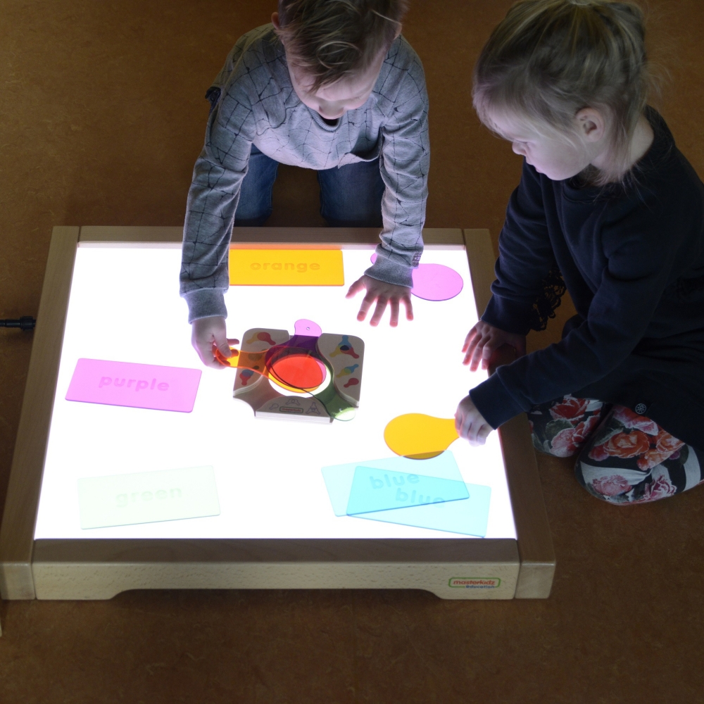 LED šviesos skydelis MASTERKIDZ Spalvų keitimas su nuotolinio valdymo pulteliu-Žaislai, Lavinamieji žaislai, Veiklos centrai-e-v