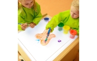 Sensorinis rėmelis MASTERKIDZ LED skydelis + skaidrus dažymo dėklas-Žaislai, Lavinamieji žaislai, Veiklos centrai-e-vaikas