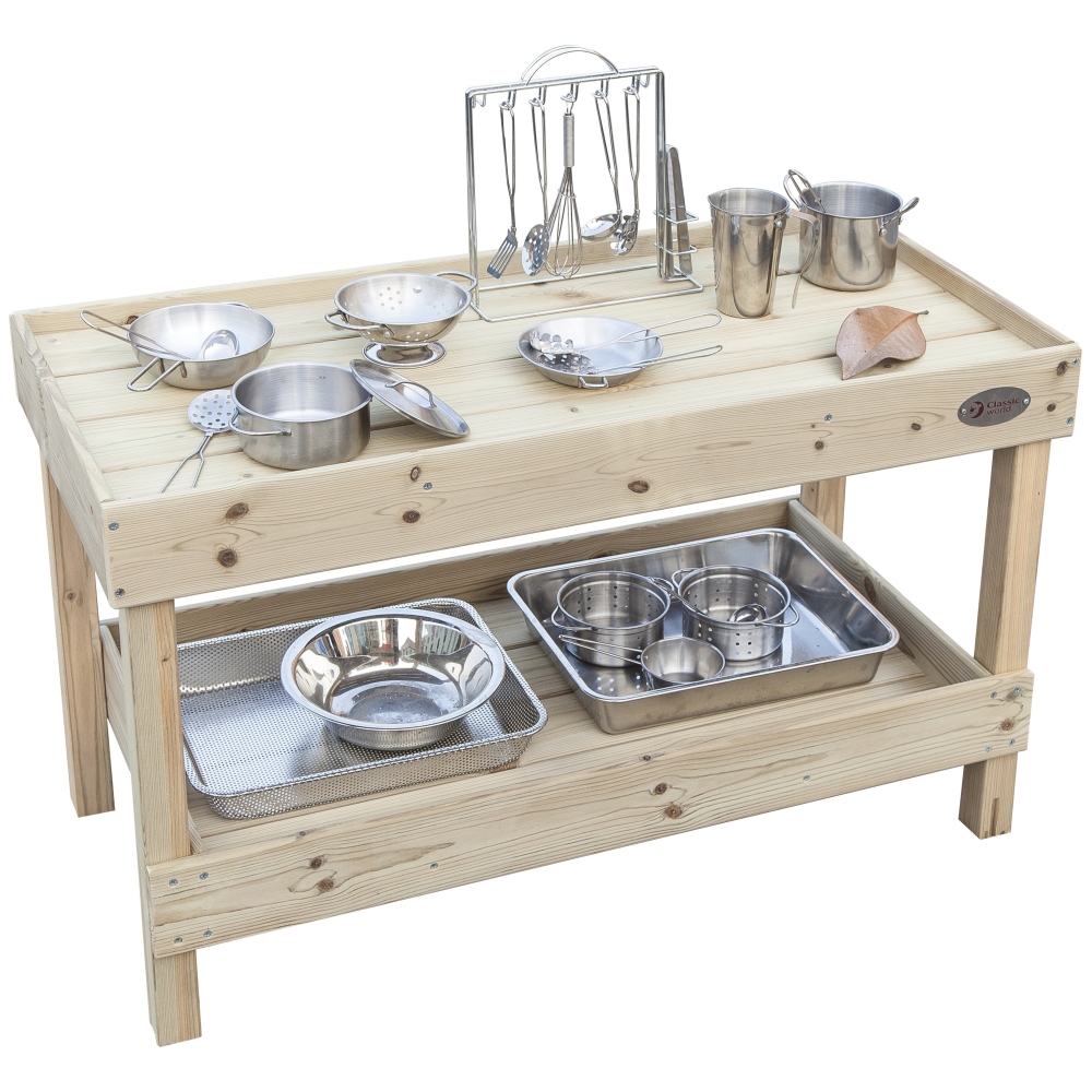CLASSIC WORLD EDU Wooden Kitchen Countertop Kitchen Accessories Cabinet Playground					
