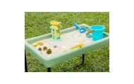Stačiakampis smėlio ir vandens žaidimų stalas MASTERKIDZ su reguliuojamu aukščiu