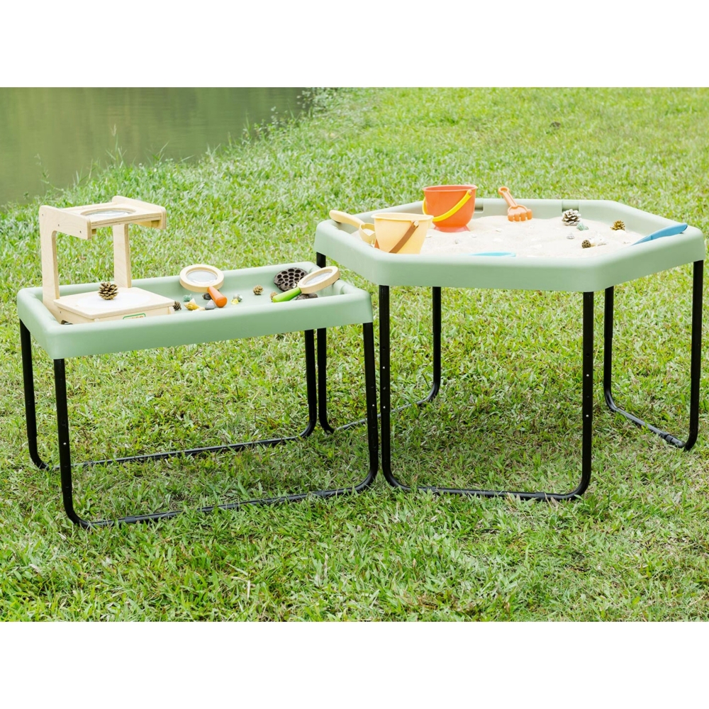 MASTERKIDZ Rectangular Sand and Water Play Table Adjustable Height