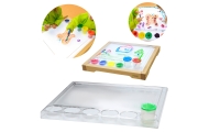 Kvadratinis tapybos padėklas Montessori MASTERKIDZ