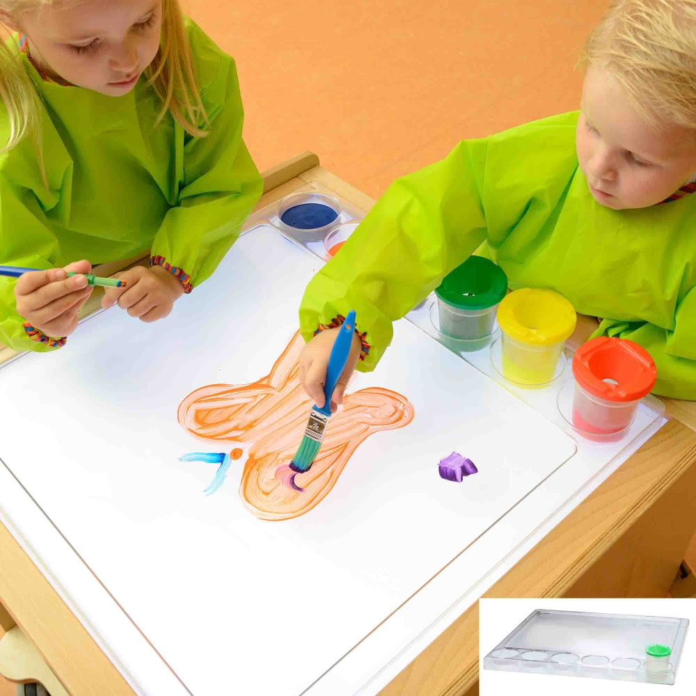Kvadratinis tapybos padėklas Montessori MASTERKIDZ-Žaislai, Lavinamieji žaislai, Veiklos centrai-e-vaikas