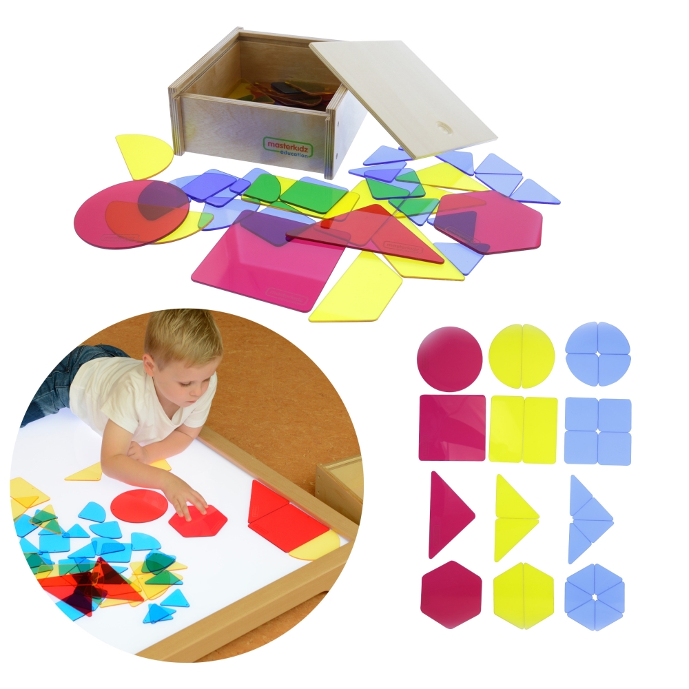 Permatomos geometrinės figūros MASTERKIDZ