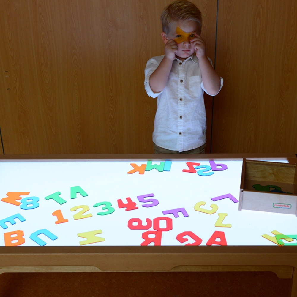 MASTERKIDZ Przezroczyste Cyfry i Litery 38 szt. Montessori					