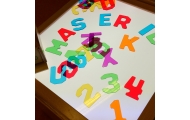 MASTERKIDZ Przezroczyste Cyfry i Litery 38 szt. Montessori					