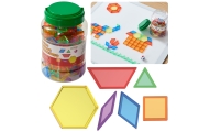 MASTERKIDZ Zestaw Klocki Montessori Tangram Mozaika 140 el.