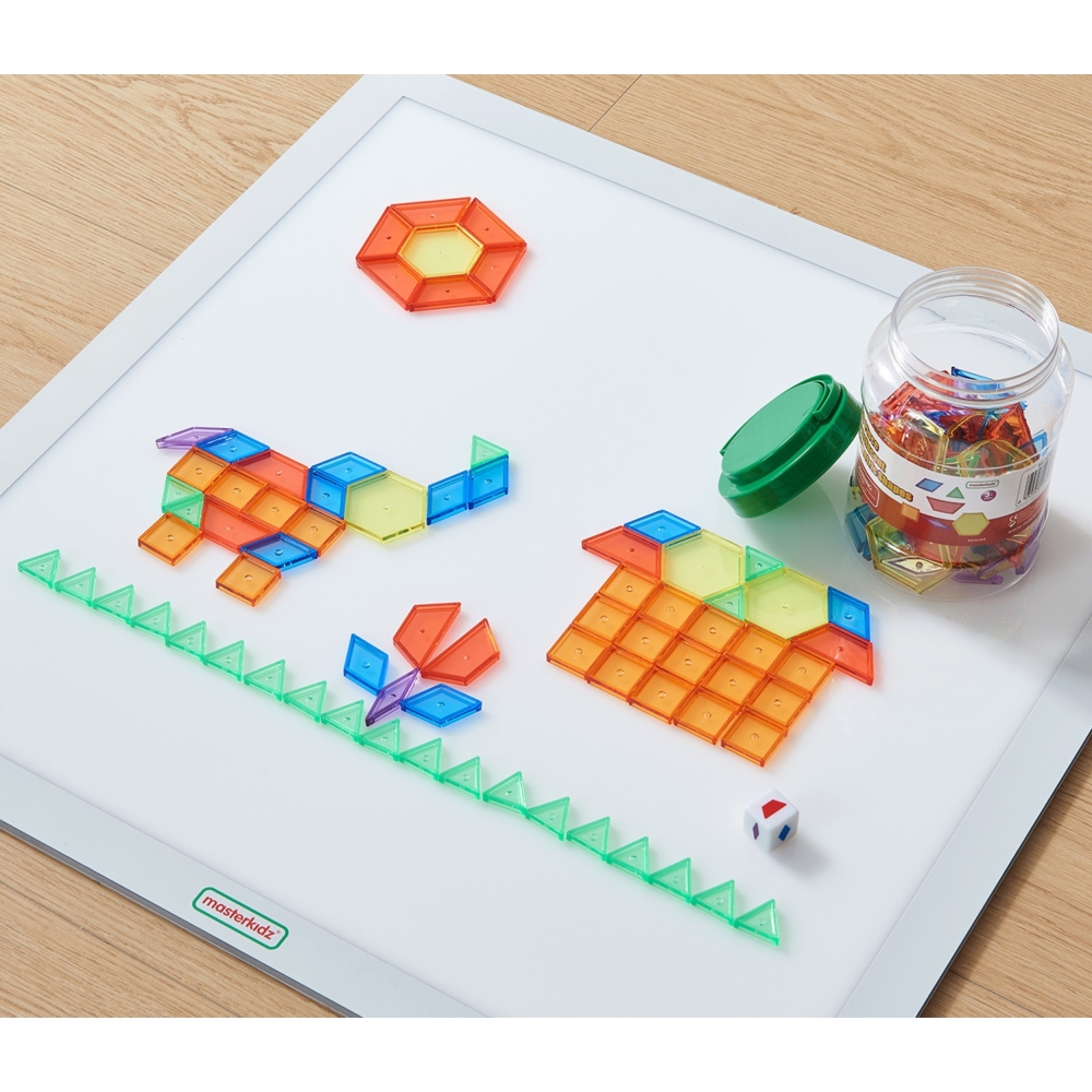 Mozaikos kaladėlių rinkinys MASTERKIDZ Montessori Tangram 140 el.