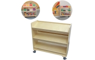 MASTERKIDZ Regał na Kółka - 3 Półki Na Akcesoria Do Tablicy STEM 800H x 800L