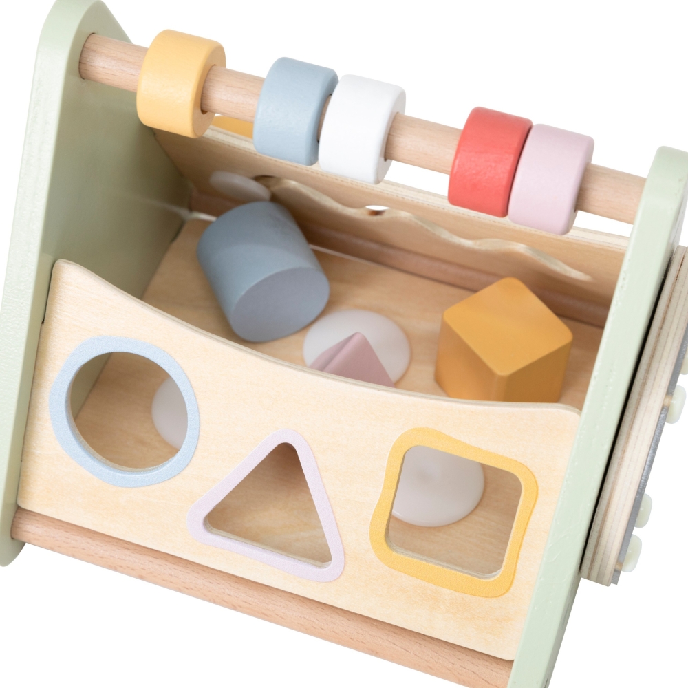 VIGA Activity Triangle – 5-in-1 Wooden Educational Toy