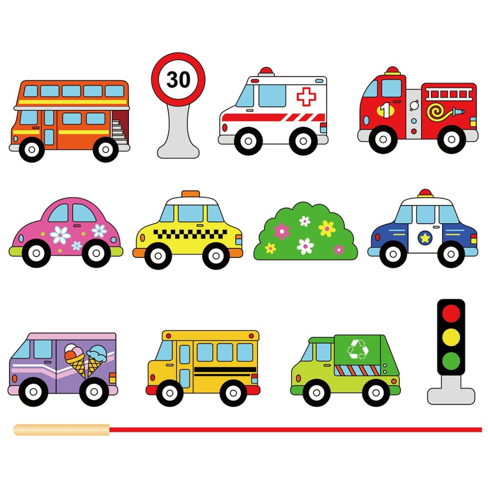 Medinės tarpusavyje sujungtos virvės dėlionės VIGA Automobiliai-Žaislai, Kūdikiams, Žaislai mažyliams (iki 4 m.