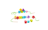 TOOKY TOY Mediniai sriegimo kaladėlės Vikšras, mokantis skaičiuoti 20 el.