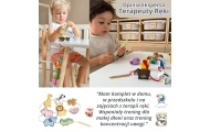 TOOKY TOY Drewniane Klocki do Nawlekania Gąsienica Nauka Liczenia 20 el.					
