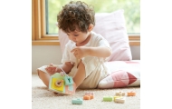 CLASSIC WORLD Wooden Intertwining Threading Blocks Keys and Doors MONTESSORI 11 pcs.