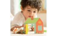 CLASSIC WORLD Wooden Intertwining Threading Blocks Keys and Doors MONTESSORI 11 pcs.