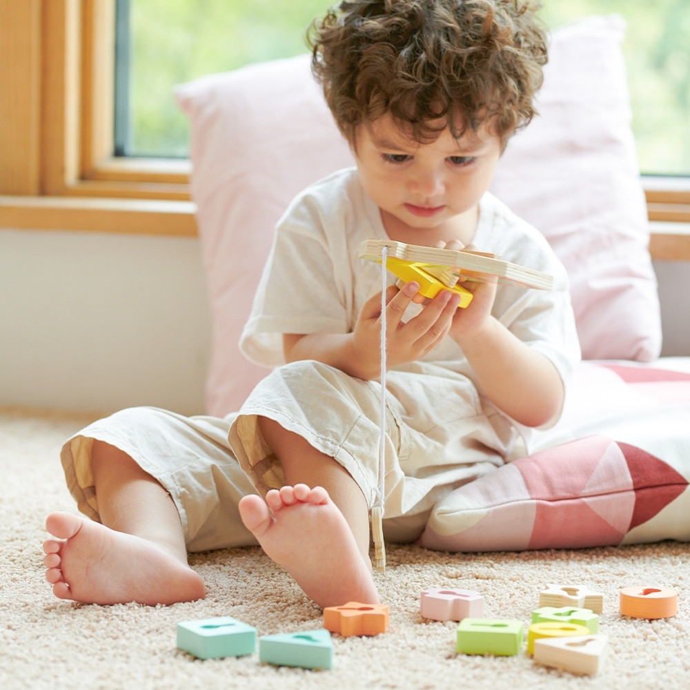 Mediniai susipynę raktų ir durų blokeliai CLASSIC WORLD MONTESSORI 11 el.-Žaislai, Kūdikiams, Mediniai, Žaislai mažyliams (iki 4