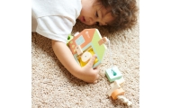 CLASSIC WORLD Wooden Intertwining Threading Blocks Keys and Doors MONTESSORI 11 pcs.