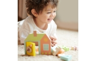 CLASSIC WORLD Wooden Intertwining Threading Blocks Keys and Doors MONTESSORI 11 pcs.
