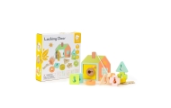 CLASSIC WORLD Wooden Intertwining Threading Blocks Keys and Doors MONTESSORI 11 pcs.