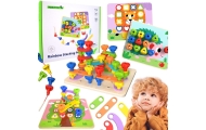 Daugiafunkcinė spalvota prisukama lenta TOOKY TOY, skirta mokytis formų-Žaislai, Kūdikiams, Žaislai mažyliams (iki 4 m.