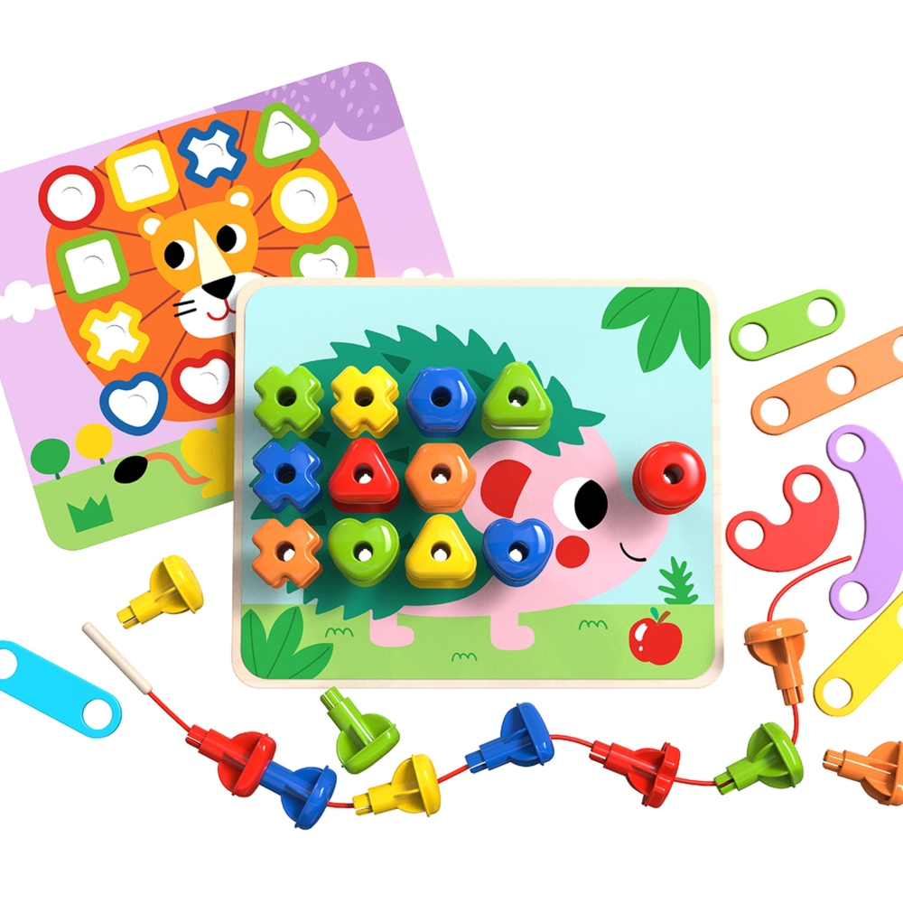 Daugiafunkcinė spalvota prisukama lenta TOOKY TOY, skirta mokytis formų-Žaislai, Kūdikiams, Žaislai mažyliams (iki 4 m.