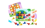 Daugiafunkcinė spalvota prisukama lenta TOOKY TOY, skirta mokytis formų-Žaislai, Kūdikiams, Žaislai mažyliams (iki 4 m.